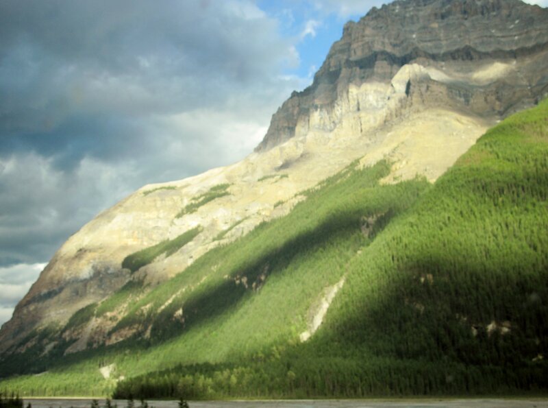 Mountain with Forest — Green, Dramatic, Afternoon