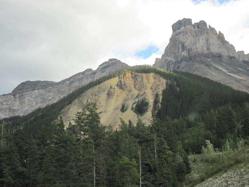 Mountain with Forest — Green, Serene, Afternoon, Photograph, Trees, Rocky Cliff