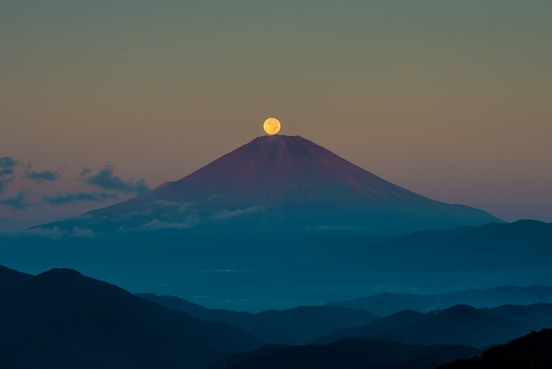 Mountain with Moon