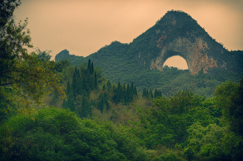 Mountain with Natural Arch