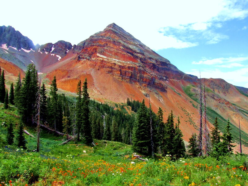 Mountain with Red Rock