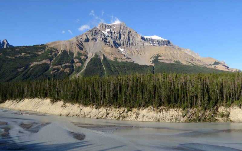 Mountain with River