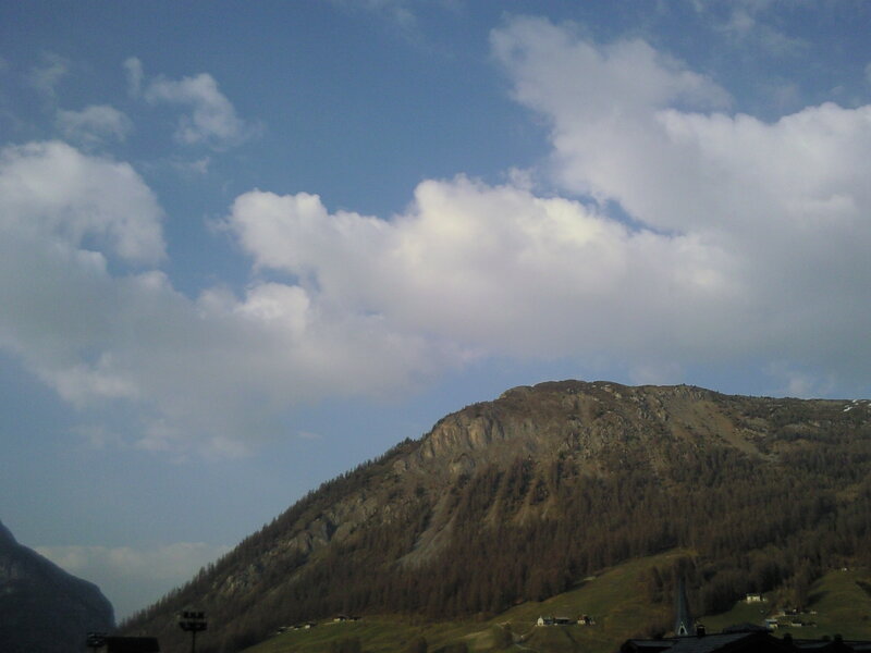 Mountain with Village