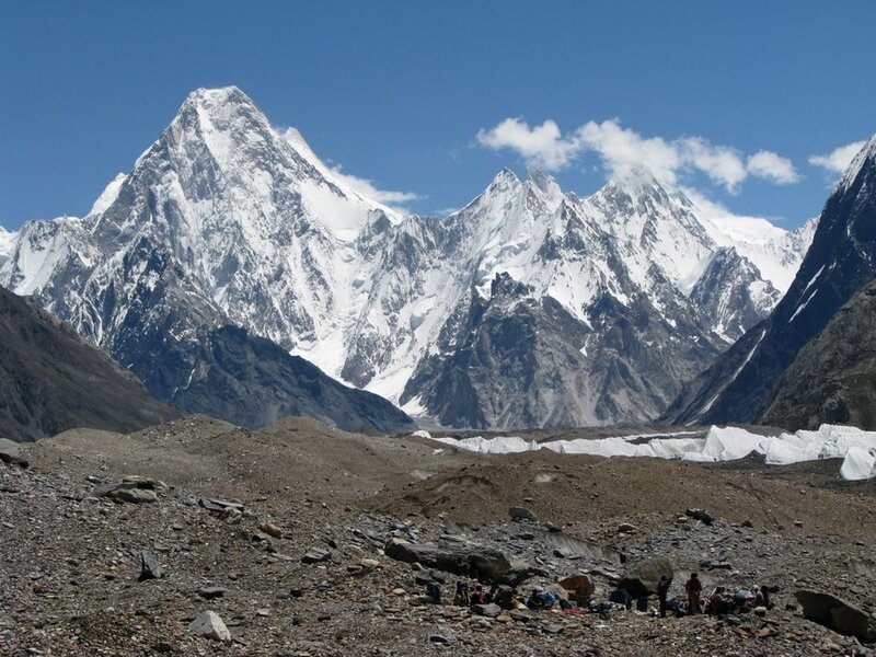 Mountaineers at base camp