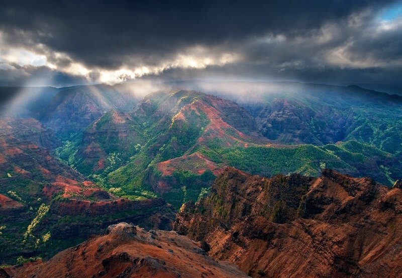 Mountainous Canyon Landscape