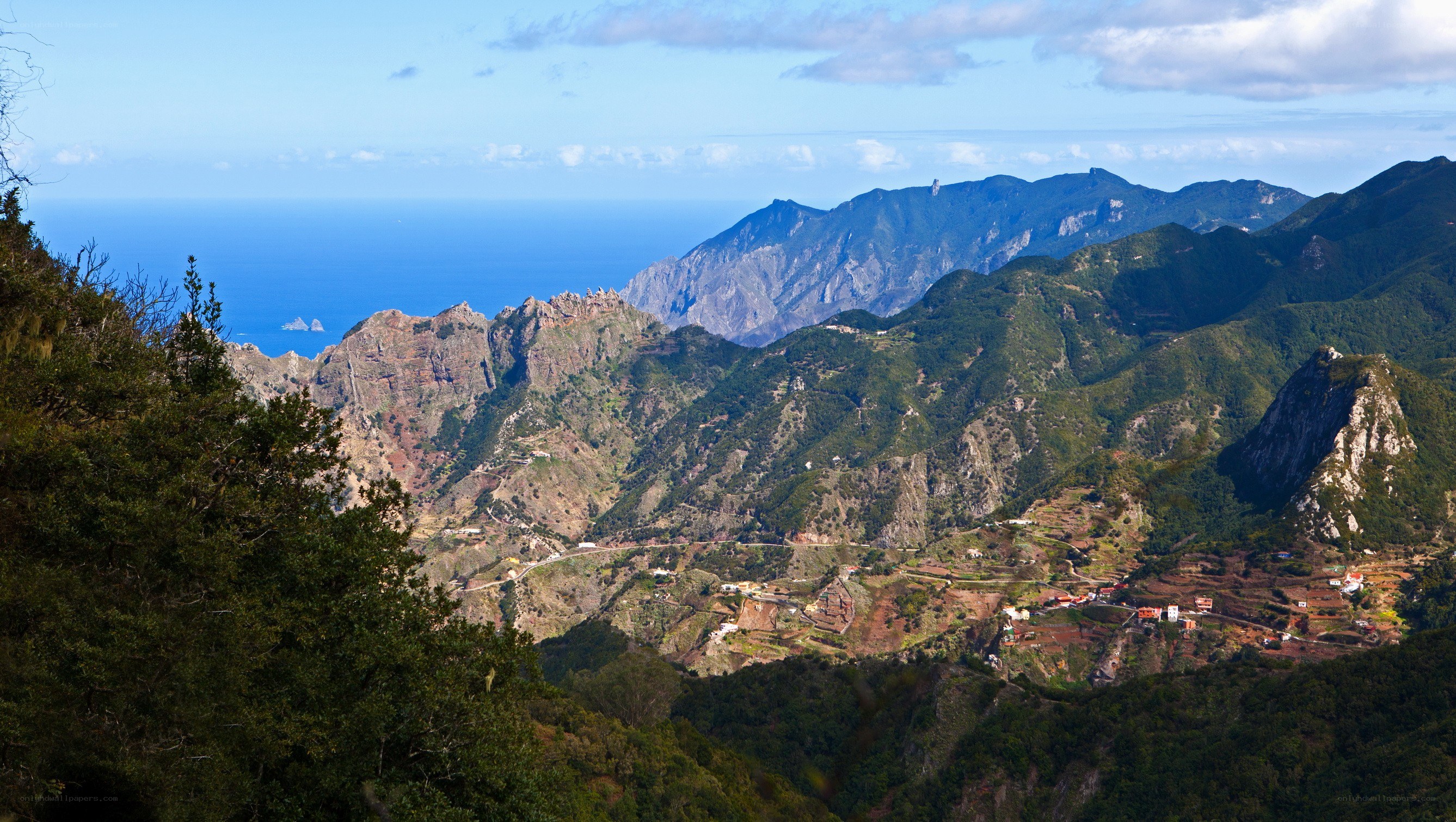 mountainous coastal landscape