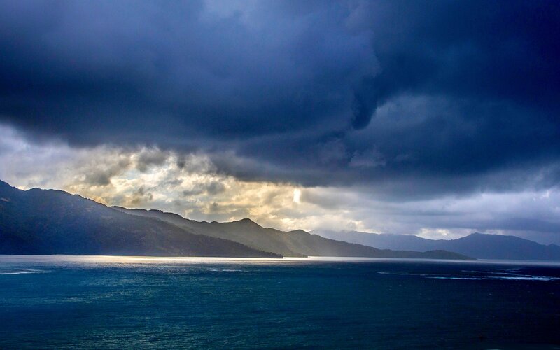 Mountainous Coastline — Blue, Dramatic, Afternoon