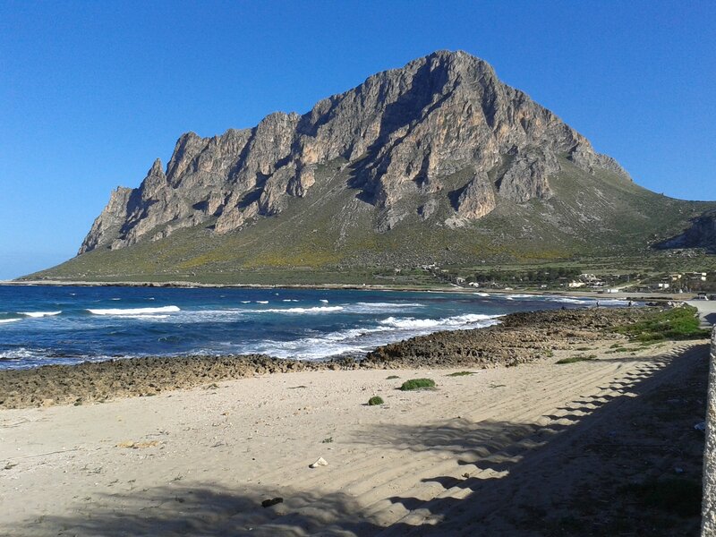Mountainous Coastline — Blue, Serene, Afternoon, Photograph, Beach, Sea