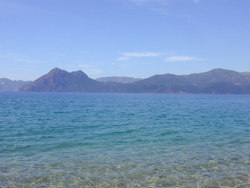 Mountainous Coastline — Blue, Serene, Afternoon, Photograph