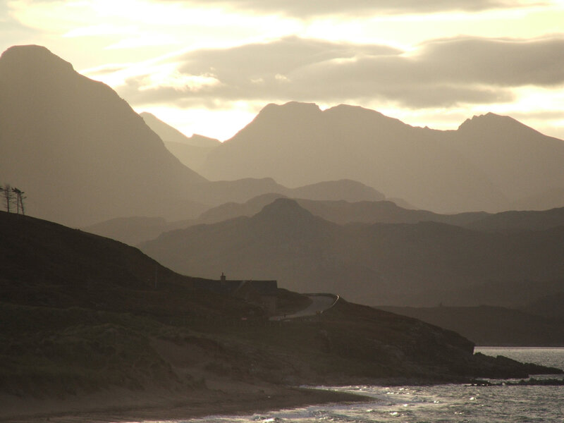 Mountainous Coastline — Gray, Serene