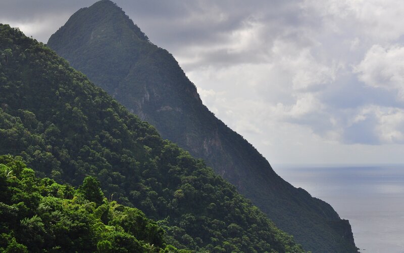 Mountainous Coastline — Green, Dramatic, Afternoon