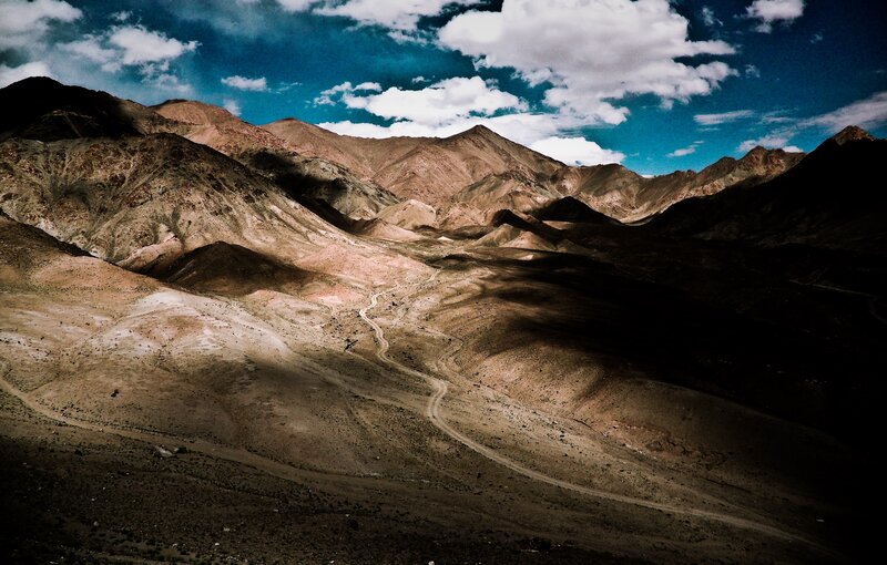 Mountainous Desert Landscape — Brown