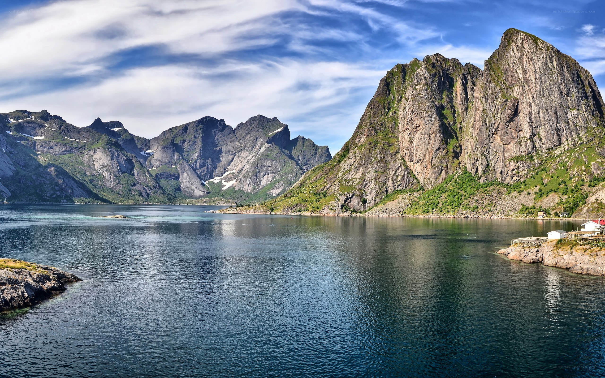 mountainous fjord landscape