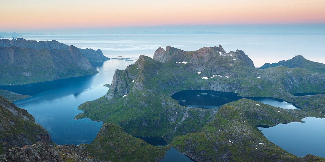 mountainous fjord landscape