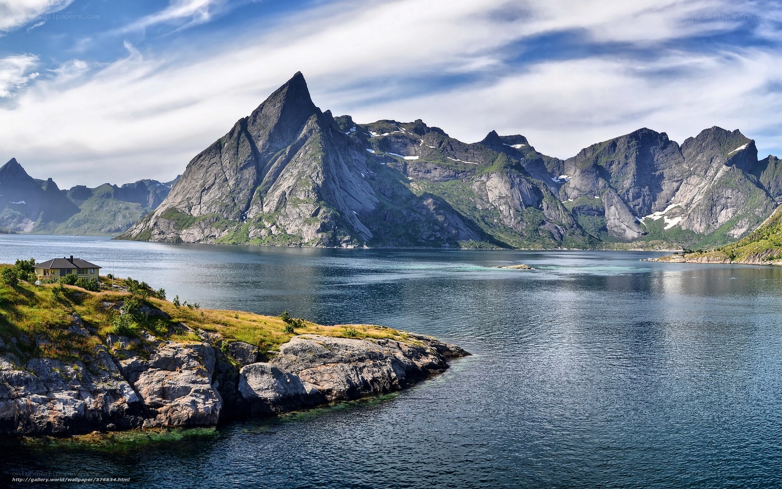 mountainous fjord landscape