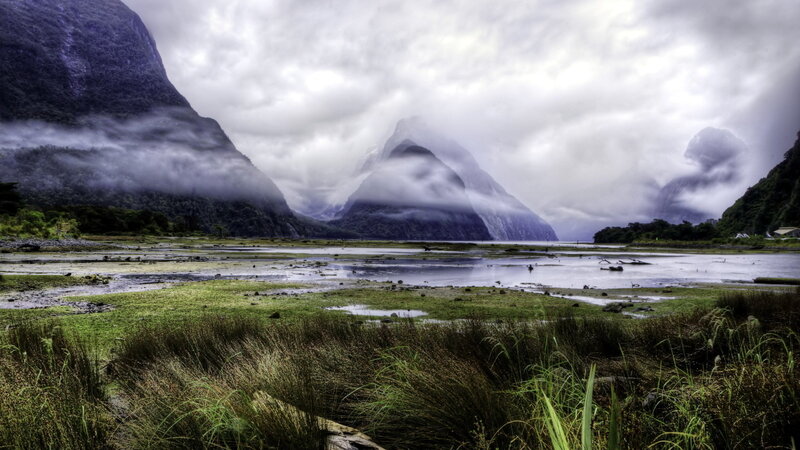 Mountainous Fjord Landscape — Green, Dramatic, Photograph, Mountains