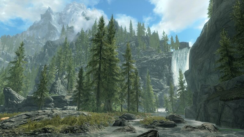Mountainous Forest Landscape — Green, Serene