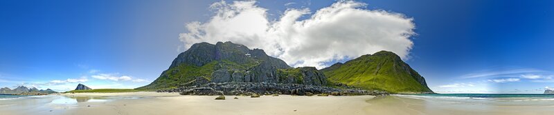 Mountainous Island Beach