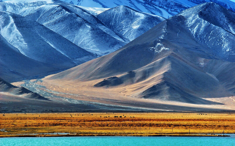Mountainous Landscape — Blue, Dramatic, Afternoon, Photograph, Mountains