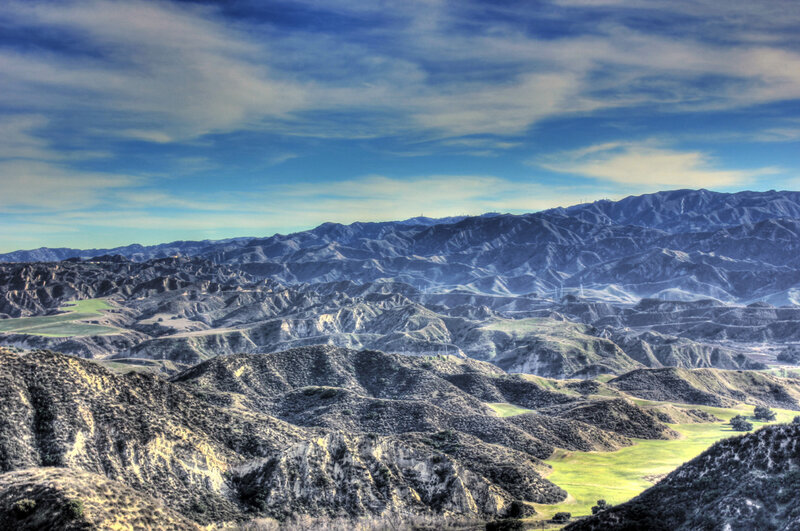 Mountainous Landscape — Blue, Dramatic, Afternoon