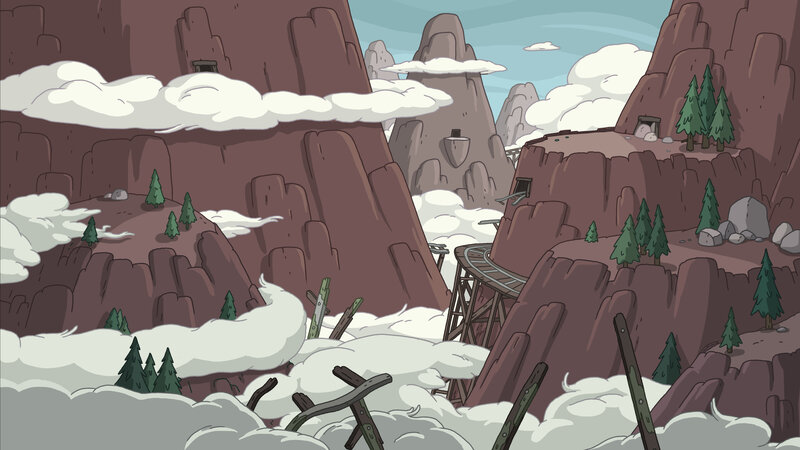 Mountainous Landscape — Brown, Serene, Afternoon, Animation