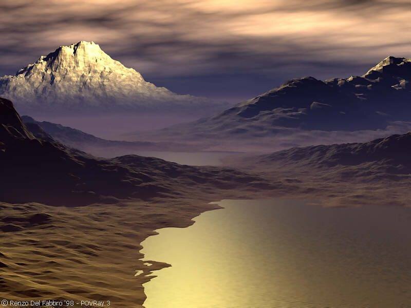 Mountainous Landscape — Brown
