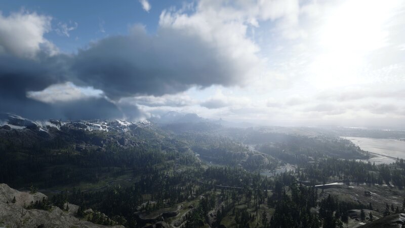 Mountainous Landscape — Green, Dramatic, Afternoon, 3d Render