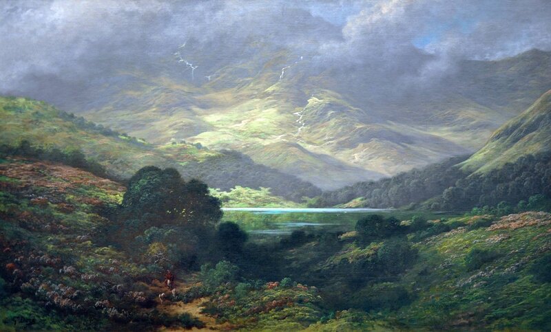 Mountainous Landscape — Green, Dramatic