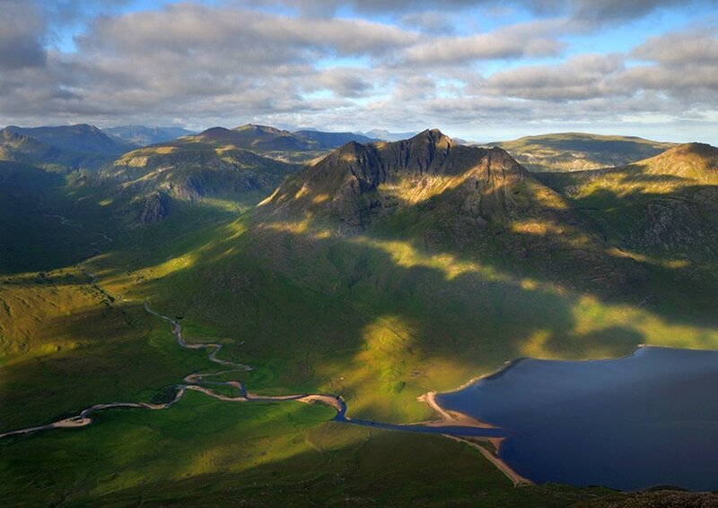 Mountainous Landscape — Green, Serene
