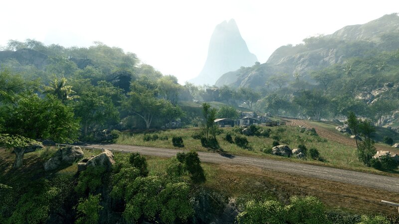 Mountainous landscape with road