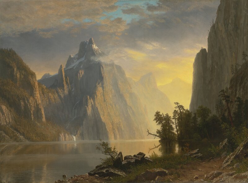 Mountainous Landscape — Yellow, Dramatic, Sunset