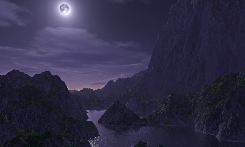 Mountainous River Valley
