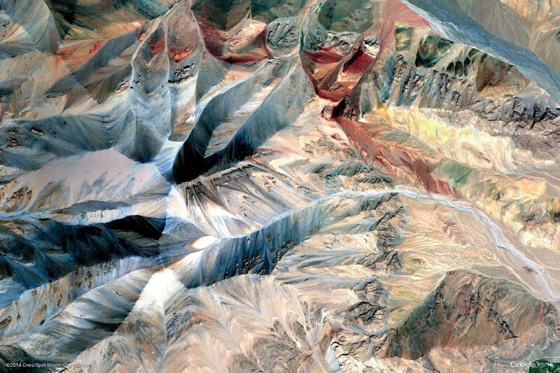 Mountainous Terrain — Blue