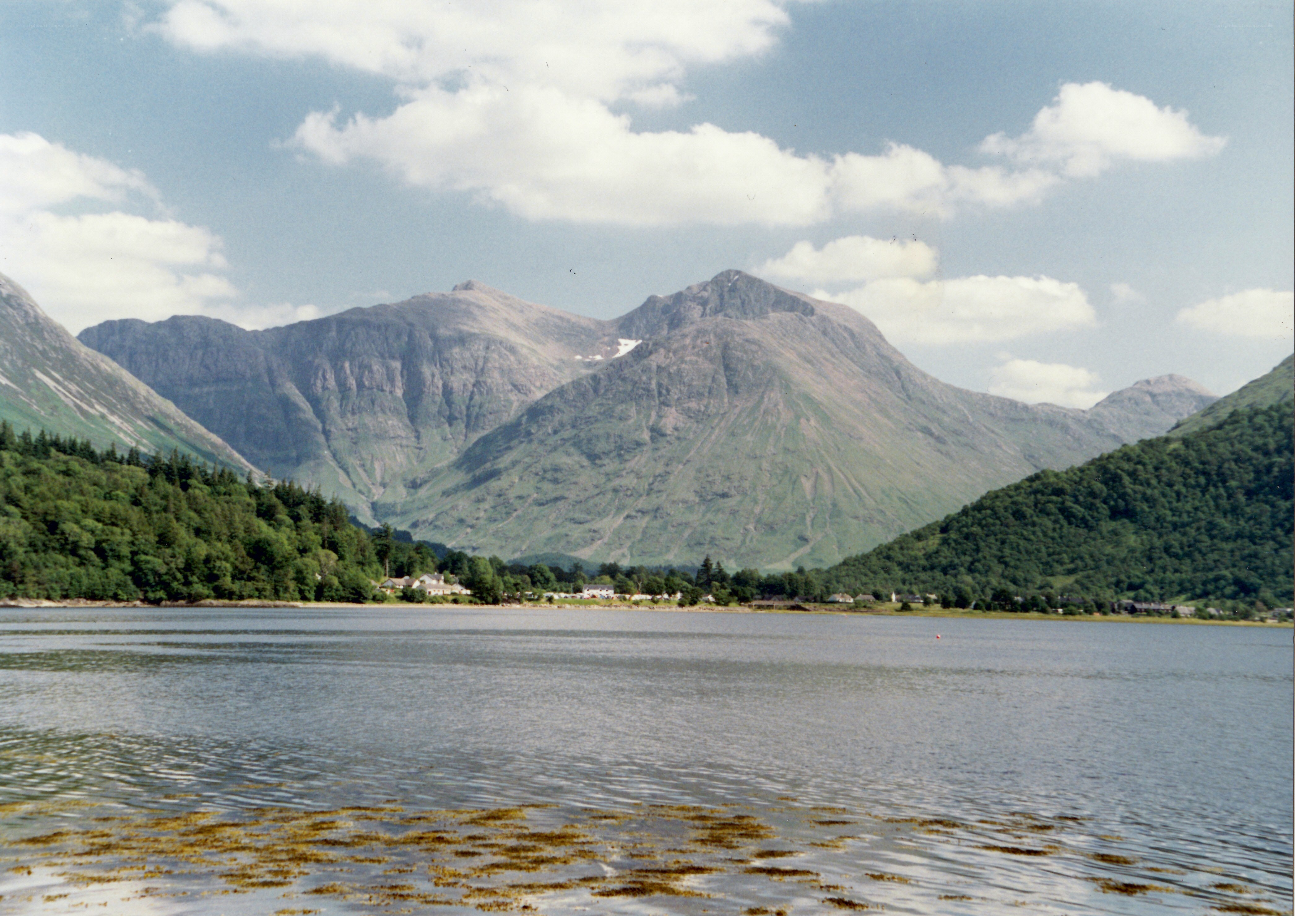 mountains and lake landscape