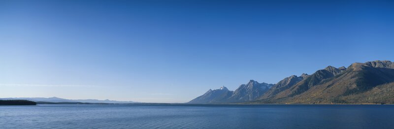 mountains and lake landscape
