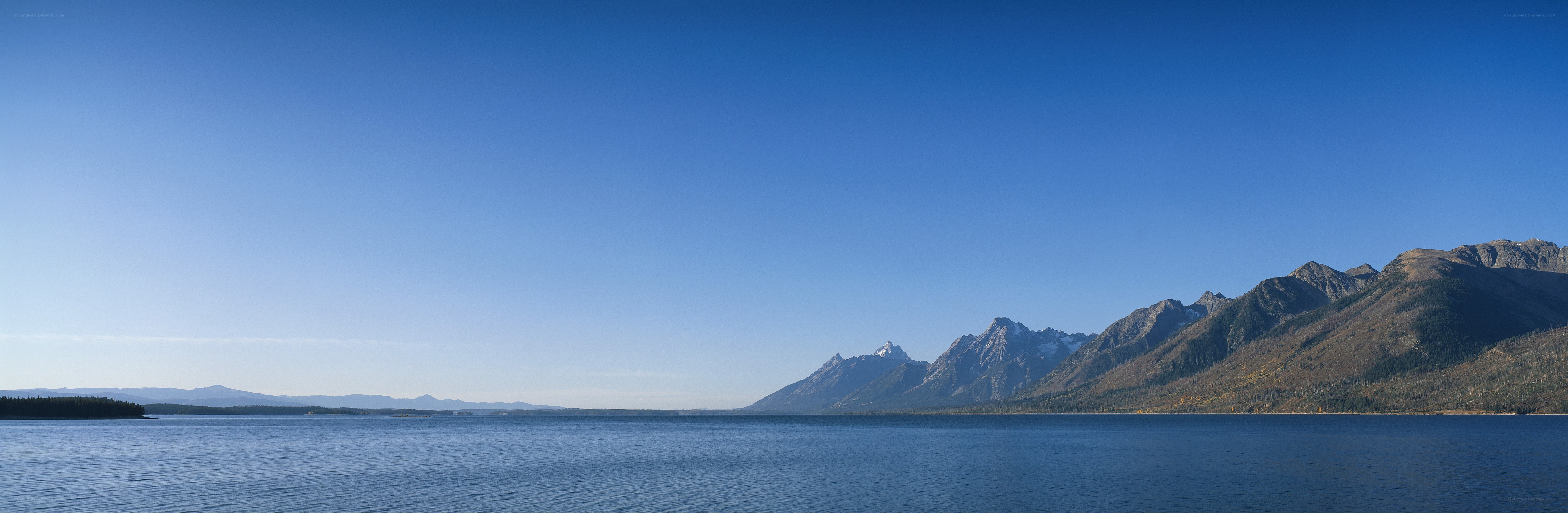 mountains and lake landscape
