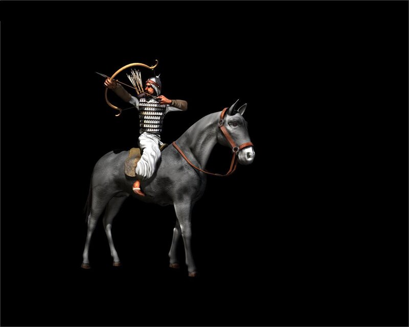 mounted archer warrior