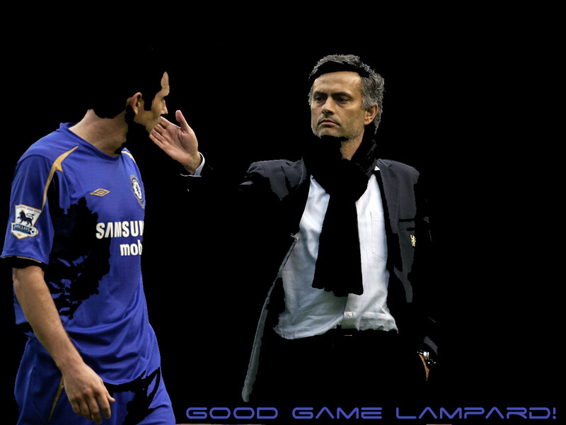 Mourinho and Lampard interaction