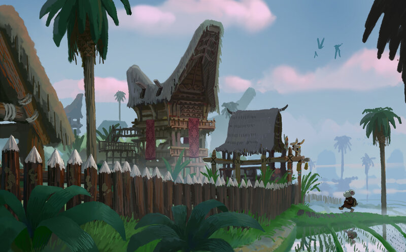 Mouse Character in Village