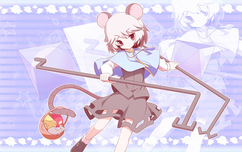 mouse girl with staff