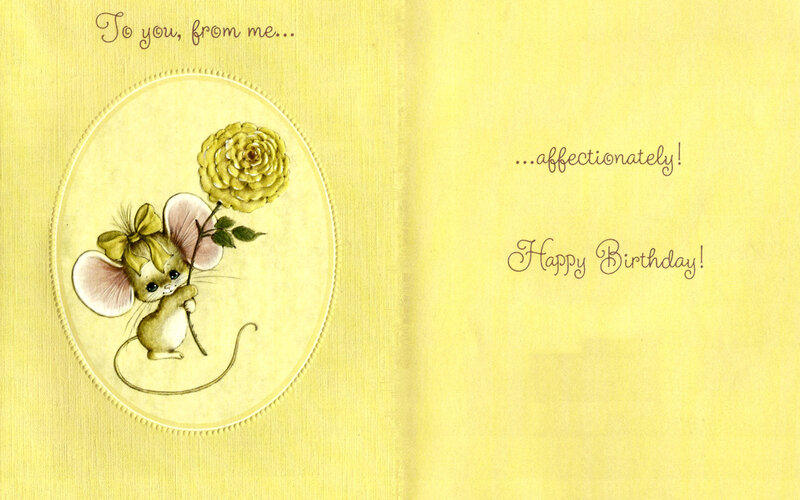 Mouse Holding Rose
