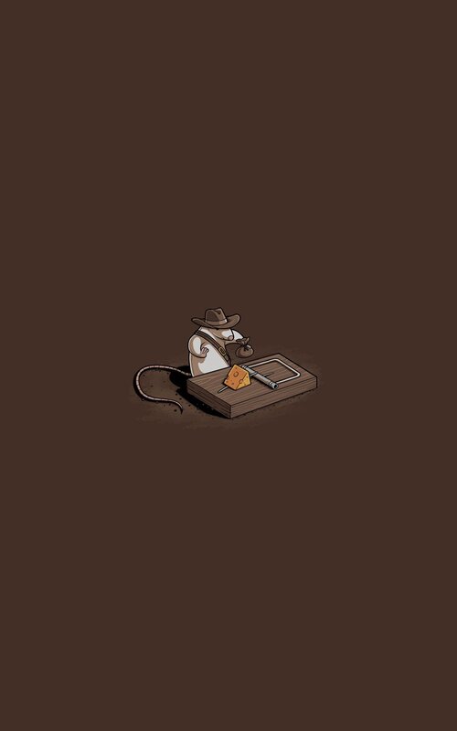 Mouse in Cowboy Hat — Brown