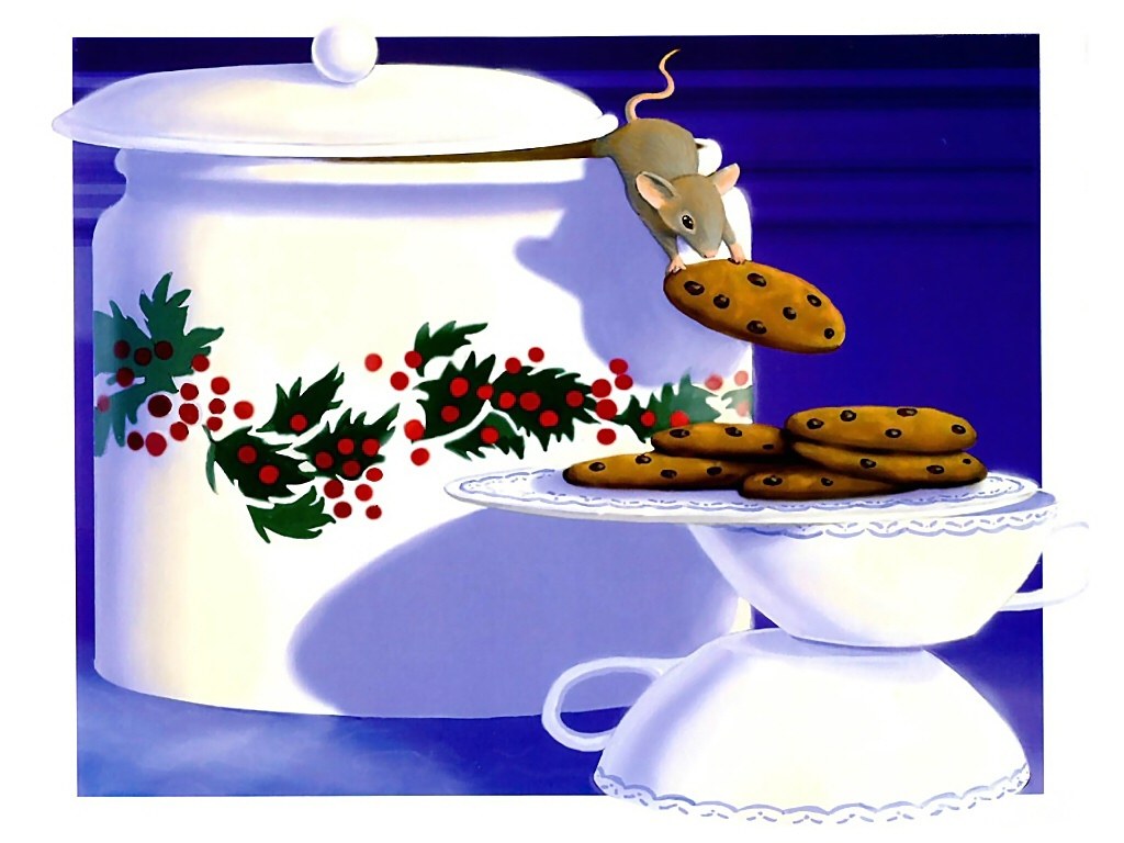 mouse stealing cookies
