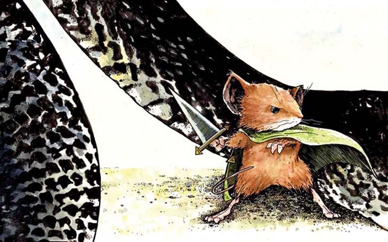 mouse warrior with sword