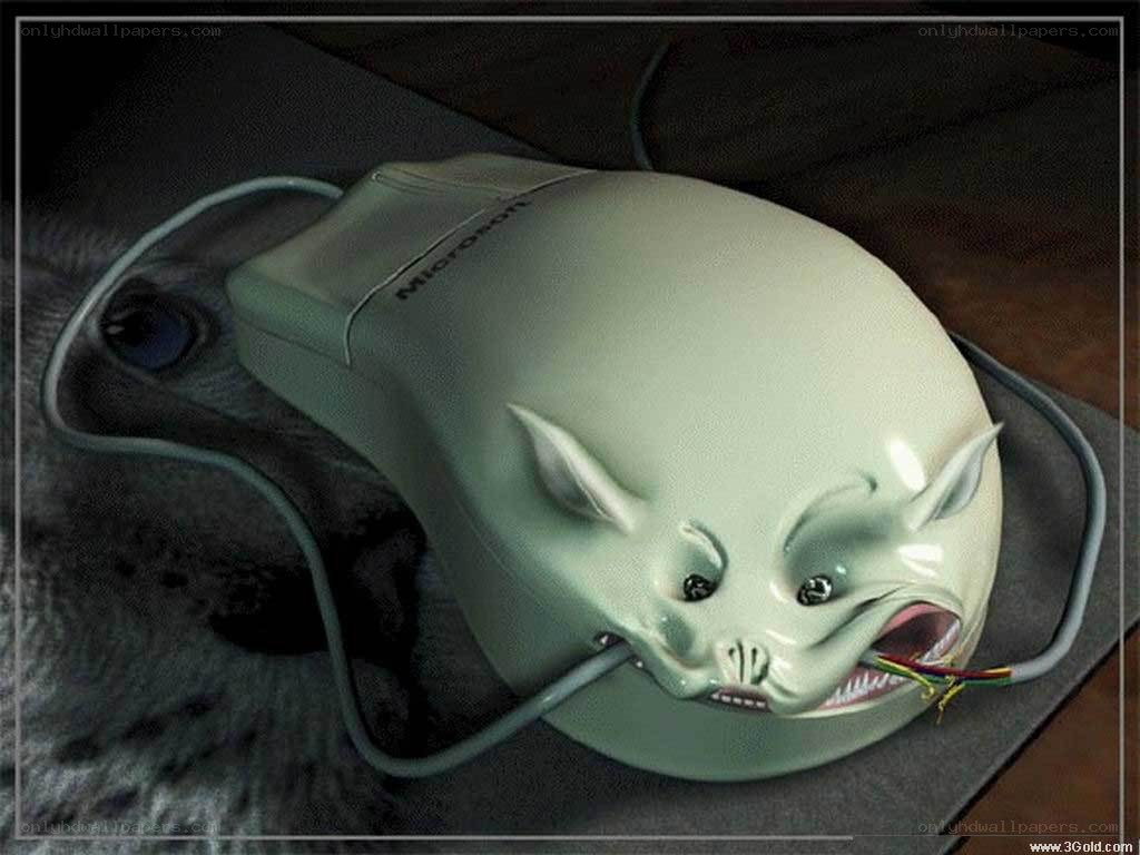 Mouse with animal face