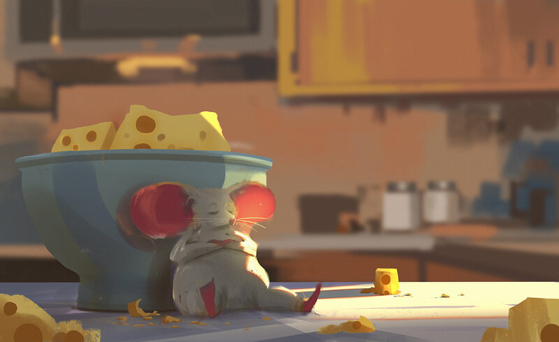 Mouse with Cheese