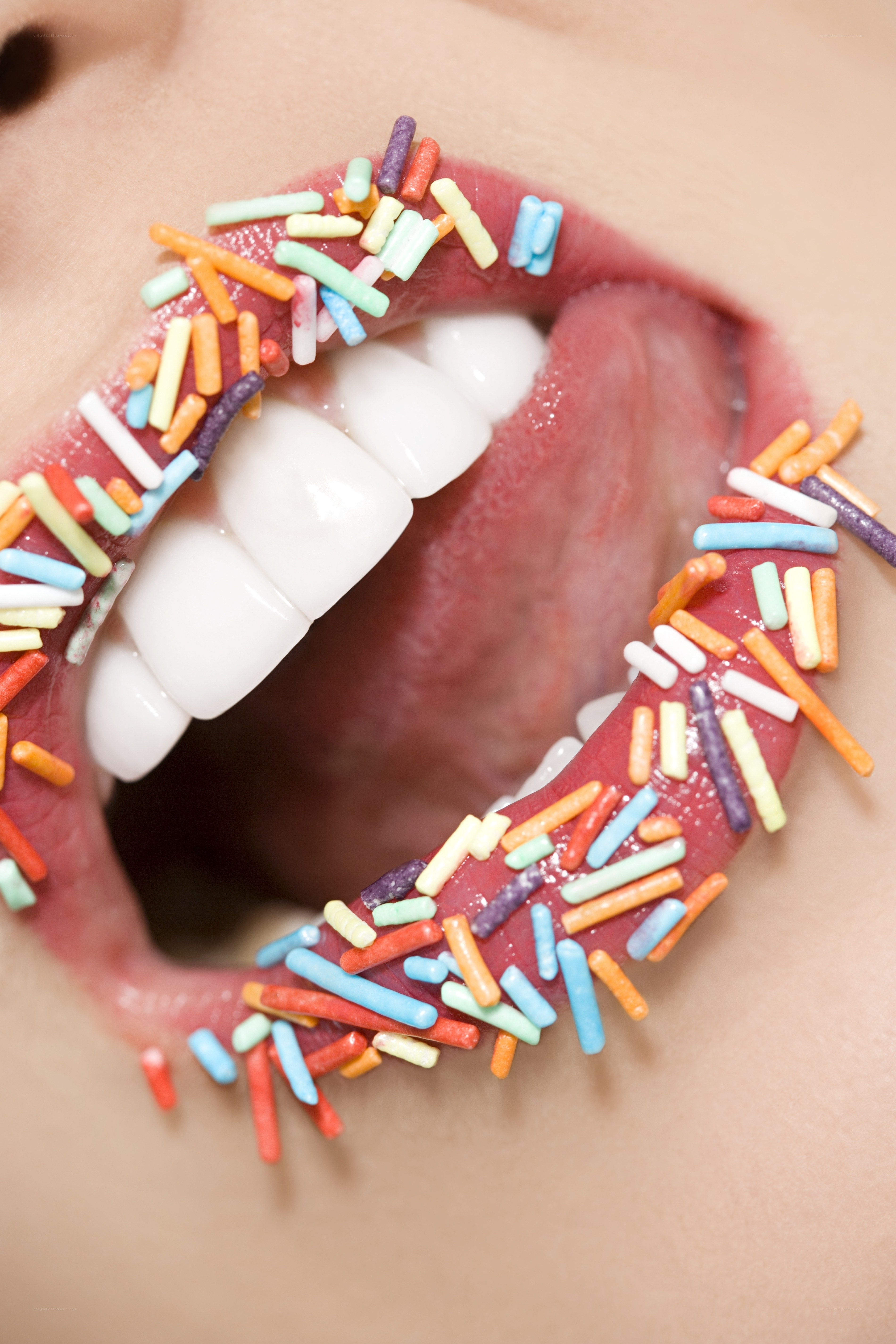 mouth with sprinkles