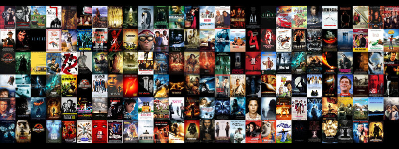 Movie poster collage