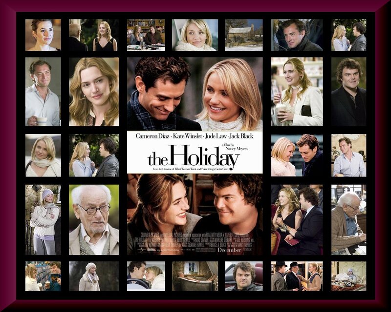 Movie Poster Collage — Black, Romantic, Winter