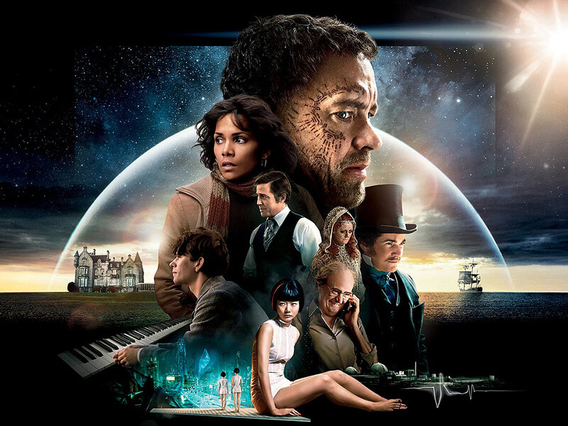 Movie Poster Collage — Blue, Dramatic, Night, Illustration